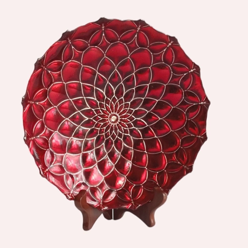 Silverina Ruby Decor Bowl Made in Turkey